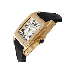 Load image into Gallery viewer, Cartier Santos 100 W20071Y1 Men&#39;s Watch in 18kt Yellow Gold