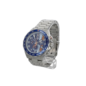 Tag Heuer Formula 1 Gulf Blue Dial Chronograph Stainless Steel Men's Wristwatch