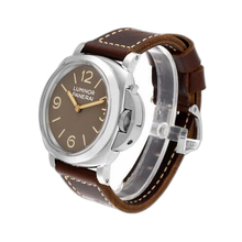 Load image into Gallery viewer, Panerai Luminor Marina 1950 Brown Dial Steel Mens Watch PAM00663 Box Papers