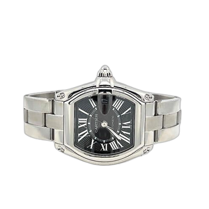 Cartier Roadster Large Automatic Stainless Steel Black Dial Men's Watch W62041V3