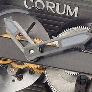 Corum Ti-Bridge Dual Winder Titanium 42 mm Power Reserve Leather Men's Watch
