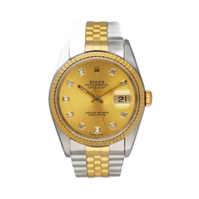 Load image into Gallery viewer, Rolex Datejust 16233 Diamond Dial Mens Watch