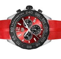 NewTAG HEUER Formula 1 Quartz CHRONO 43MM Red Rubber Men's Watch CAZ101AN.FT8055