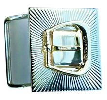 Load image into Gallery viewer, PURE LUXURY 14K SOLID GOLD *BELT BUCKLE* w/OMEGA Watch Buckle~VTG Remodel~15g