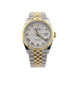 Rolex Datejust 36 126233 Steel & Yellow Gold White Roman, Jubilee - Pre-owned