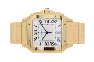 2023 Cartier Santos De Cartier Watch Large 18K Solid Gold WGSA0029 BNP