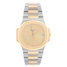 Load image into Gallery viewer, Patek Philippe 3800/1 Nautilus Midsize Steel &amp;Gold 2-Tone Men&#39;s Watch Box&amp; Paper