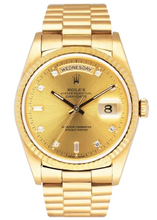 Load image into Gallery viewer, Rolex Day Date 18238 President Diamond Dial Mens Watch