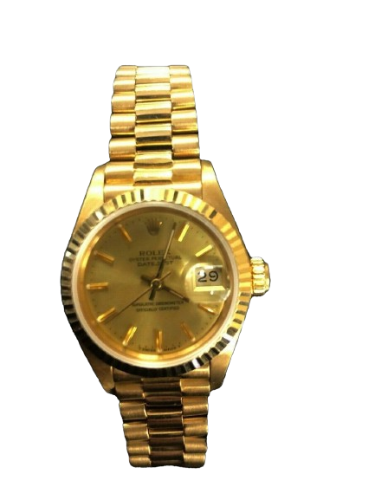 Rolex Ladies Datejust Presidential 18k Yellow Gold Watch