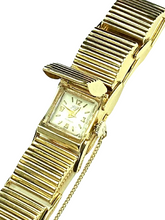 Load image into Gallery viewer, 14K BRACELET WATCH Luxury Estate⌚SELLITA Movement⌚ALL•GOLD LINKS &amp; CASE~Flip•Top