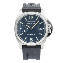 Load image into Gallery viewer, Panerai Luminor Marina OP6625 Stainless Steel Blue Dial Mens Watch 40mm