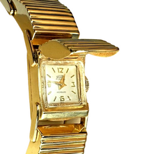 Load image into Gallery viewer, 14K BRACELET WATCH Luxury Estate⌚SELLITA Movement⌚ALL•GOLD LINKS &amp; CASE~Flip•Top