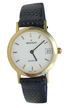 Load image into Gallery viewer, 18K Movado Museum 24mm Ladies Watch w/ Box &amp; Papers-Ref. 40.F2.825-Quartz, Date
