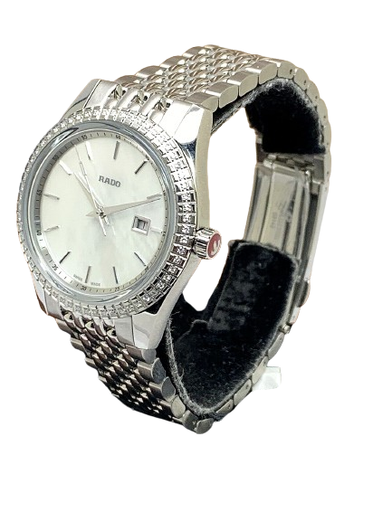 Rado Women's Watch R33099918 Swiss Quartz Diamond Mother of Pearl Dial 35mm