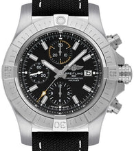 Load image into Gallery viewer, Breitling Avenger Chronograph Black Dial &amp; Strap Luxury Mens Dress Watch On Sale