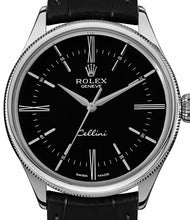 Load image into Gallery viewer, Rolex Cellini Time White Gold Bezel Black Dial Luxury Mens Watch On Sale Online