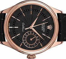 Load image into Gallery viewer, Rolex Cellini Date 18k Rose Gold Case Black Dial Automatic Mens Dress Watch Sale