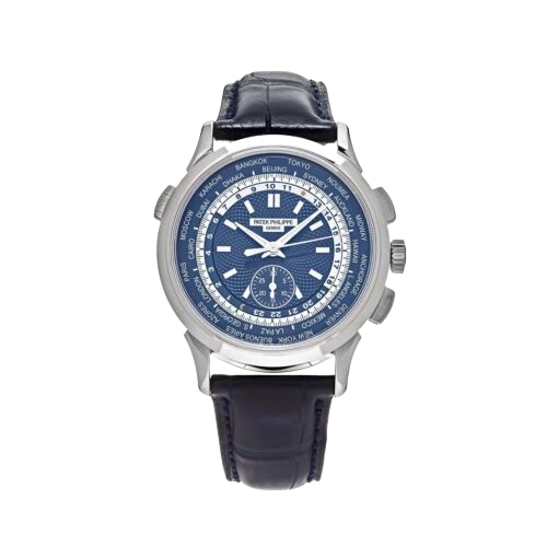 Patek Philippe Complications 5930G-010 White Gold Blue Dial Men's Watch World...