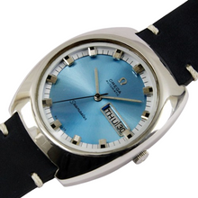 Load image into Gallery viewer, 1970s Omega Seamaster Automaic  D/D Blue Dial 38mm Jumbo Vintage Steel Watch