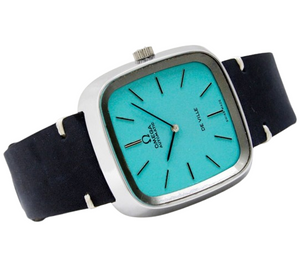 1973 Omega Deville Auto Turquoise 33mm Mens Vintage Watch 1510044
