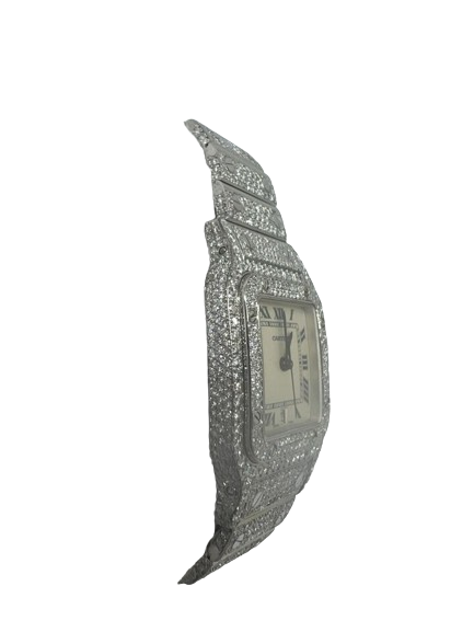 Cartier Santos 29mm Midsize Diamond Watch
