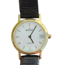 Load image into Gallery viewer, 18K Movado Museum 24mm Ladies Watch w/ Box &amp; Papers-Ref. 40.F2.825-Quartz, Date