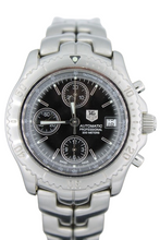 Load image into Gallery viewer, Tag Heuer Mens Watch Black CT2111.BA0550 Automatic Link Chronograph Professional