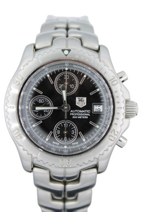 Tag Heuer Mens Watch Black CT2111.BA0550 Automatic Link Chronograph Professional