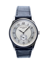 Load image into Gallery viewer, Patek Philippe 5196P-001 Silver Dial Platinum Mens Watch Box Papers