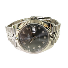 Load image into Gallery viewer, Rolex Datejust 41 126334 Steel &amp; White Gold Slate Diamond, Jubilee - Pre-owned