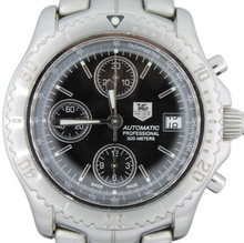 Load image into Gallery viewer, Tag Heuer Mens Watch Black CT2111.BA0550 Automatic Link Chronograph Professional