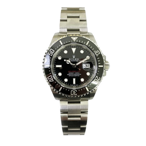 Rolex Men's Sea-Dweller 43 Steel 126600 Black, Red Text - Pre-owned