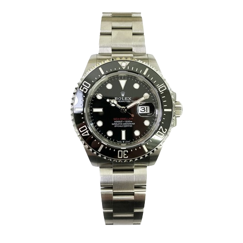 Rolex Men's Sea-Dweller 43 Steel 126600 Black, Red Text - Pre-owned