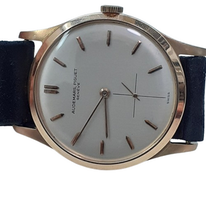 Audemars Piguet Classic 34 mm 18K Rose Gold Manual Leather Watch Circa 1954