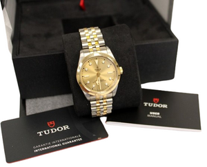 TUDOR Black Bay 36 Automatic 79643 - Steel & Gold w Diamond Dial - Box, Papers
