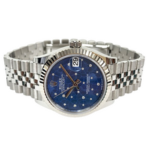 Load image into Gallery viewer, Rolex Datejust 31 Steel &amp; Gold 278274 - Azzurro Blue Floral Motif Diamonds, J...