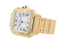 Load image into Gallery viewer, 2023 Cartier Santos De Cartier Watch Large 18K Solid Gold WGSA0029 BNP