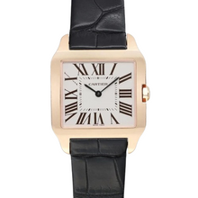 Load image into Gallery viewer, Cartier Santos Dumont Small 18K Rose Gold Silver Dial Womens Watch W2009251