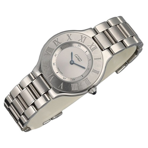 Cartier Must 21 1330 Stainless Steel 31 mm Silver Dial Quartz Women's' Watch