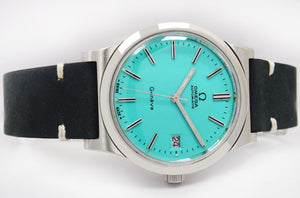 Omega Geneve Automatic Quick Date Turquoise Mens Vintage Watch  1660173