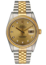 Load image into Gallery viewer, Rolex Datejust 16233 Diamond Dial Men&#39;s Watch