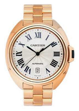 Load image into Gallery viewer, Cartier Cle WGCL0002 Silver Dial 18K Rose Gold Mens Watch