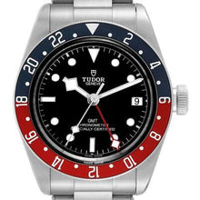 Load image into Gallery viewer, Tudor Heritage Black Bay GMT Pepsi Bezel Mens Watch 79830RB Box Card