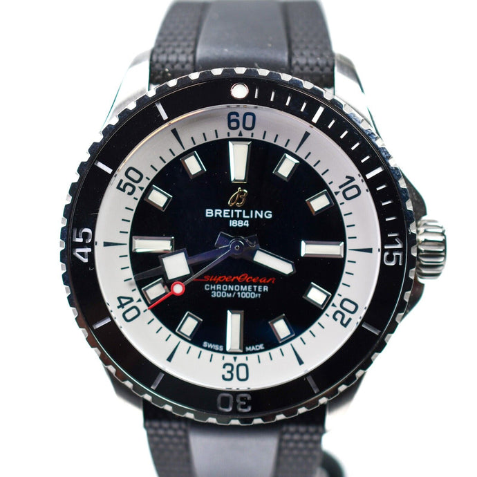 Breitling Superocean 42 A17375211B1S1 B17 COSC Black Dial Rubber 300m Automatic