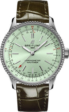 Load image into Gallery viewer, Breitling New Navitimer Automatic 35 Green Dial &amp; Strap Luxury Womens Watch Sale