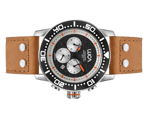 CH-1 OBSIDIAN FLAME MEN'S CHRONOGRAPH WATCH- LIGHT ITALIAN LEATHER